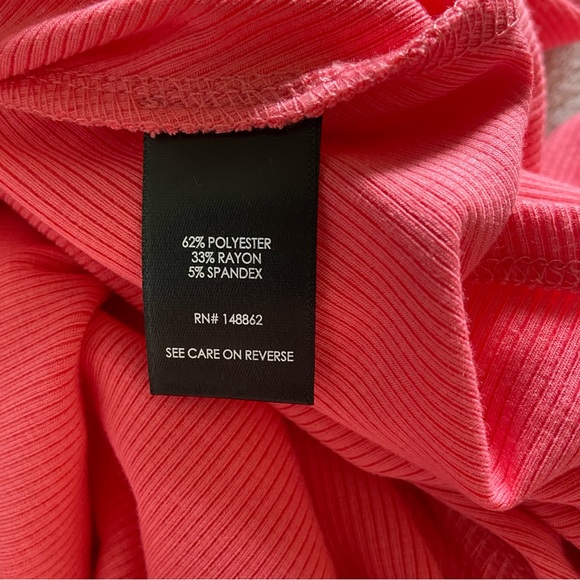 NWT Torrid Coral Rib Knit Front Twist Skater Dress Size 2X - Picture 4 of 7